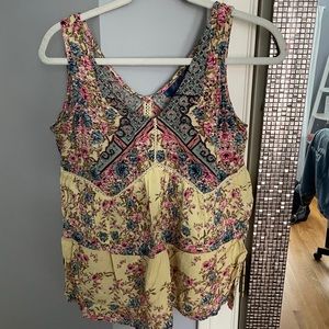 Flowy patterned tank top